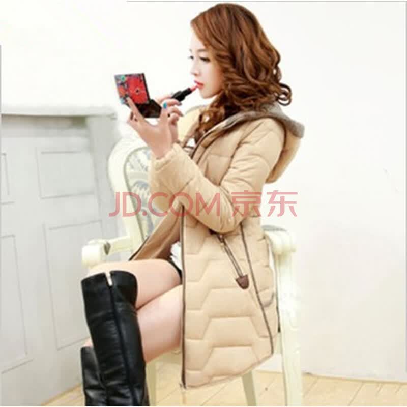 女士棉服2014新款韩版秋冬装<em>外套中长款女装</em>