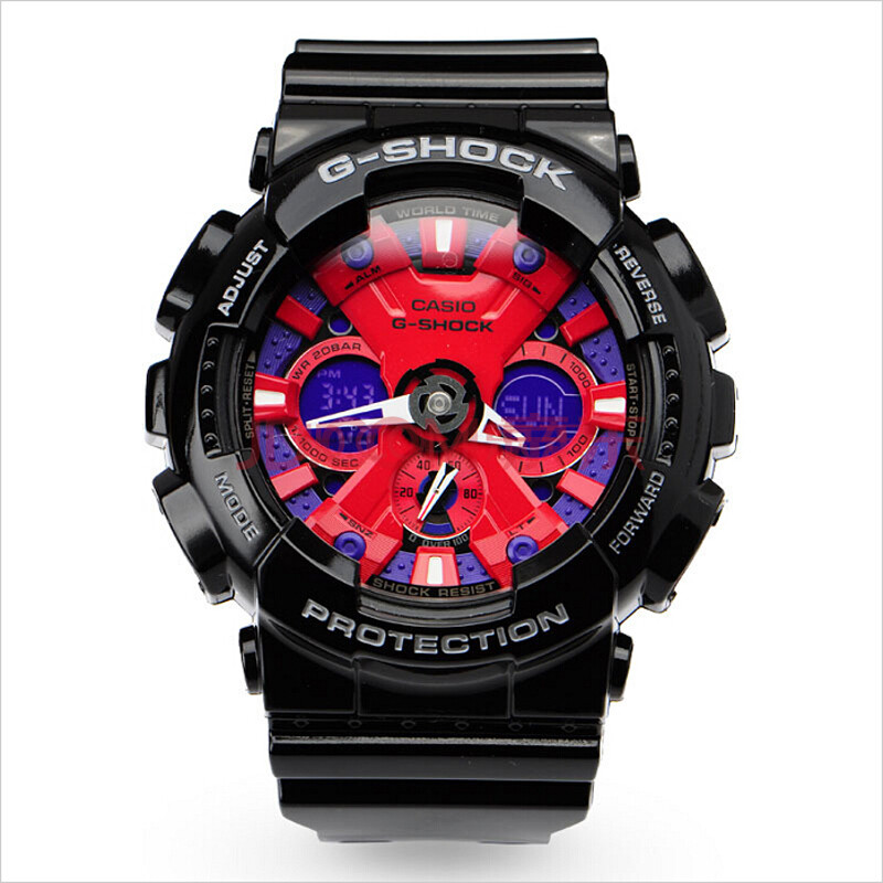 卡西欧(casio)手表 g-shock系列幻彩时尚双显运动石英