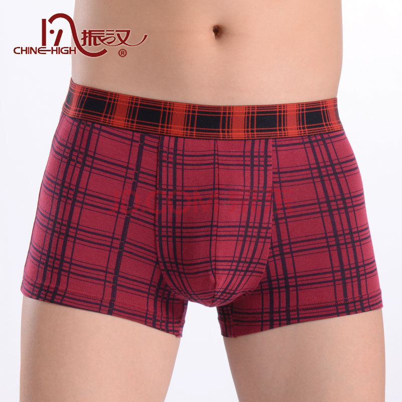 振汉<em>品牌</em>男士<em>内裤</em> 莫代尔时尚方格<em>高档</em>明精U凸