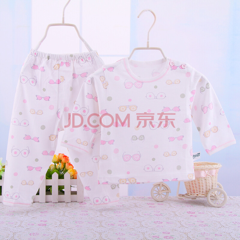 夏季新生儿衣服装初生婴儿内衣套装宝宝长袖男童女童睡衣空调8261