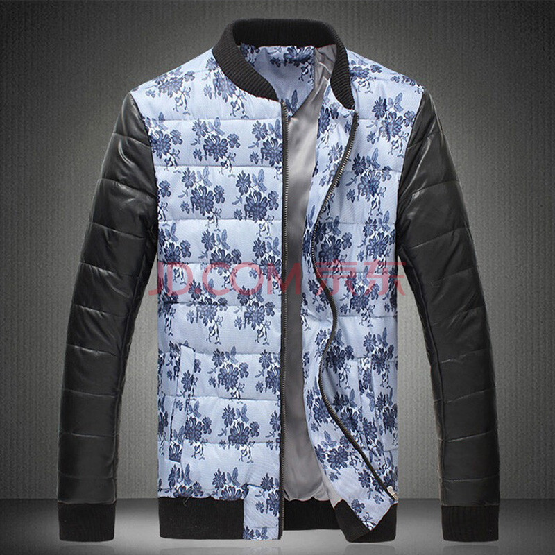 平昂服饰 2014<em>冬装</em>新款<em>男士中国风</em>印花卉<em>棉衣</em>