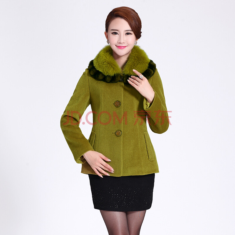 2014<em>秋冬</em>新款<em>中老年</em>女装<em>毛呢外套</em>中年女装妈