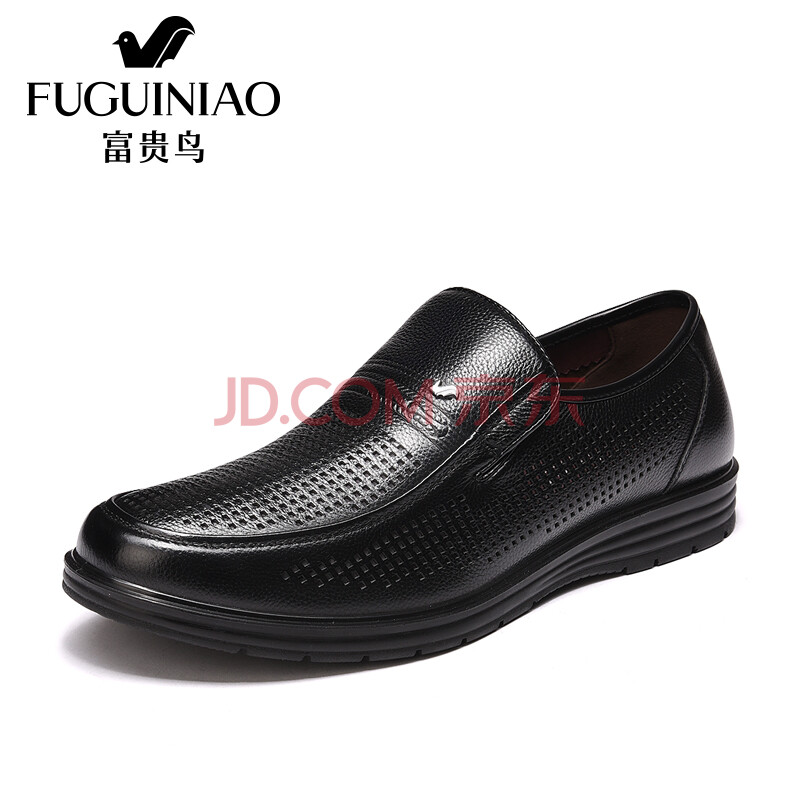 ¸»¹óÄñ£¨FUGUINIAO£©ÉÌÎñÐÝÏÐЬʱÉÐÍ·²ãţƤÌ׽ů½µ×ЬïοÕÍ¸ÆøÆ¤Ð¬ÄÐ ºÚÉ« 41