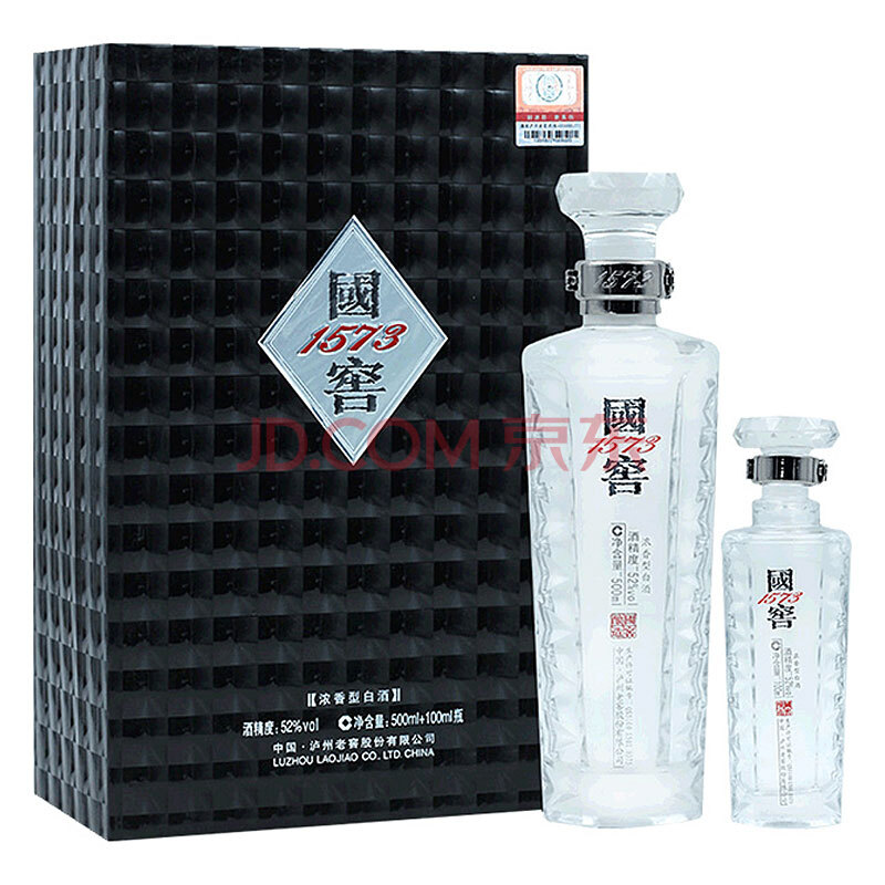 ãòÖÝÀÏ½Ñ ¹ú½Ñ1573 ¾ýÒ« 52¶È ŨÏãÐÍ°×¾Æ 500ml+100ml