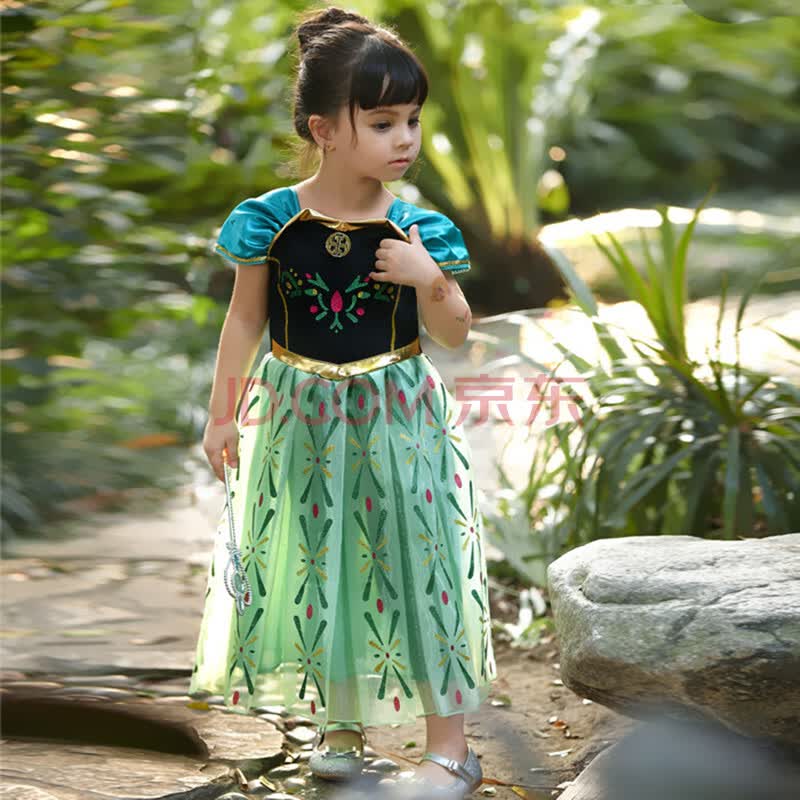 <em>冰雪奇缘+安娜</em>anna公主裙连衣裙礼服cosplay无
