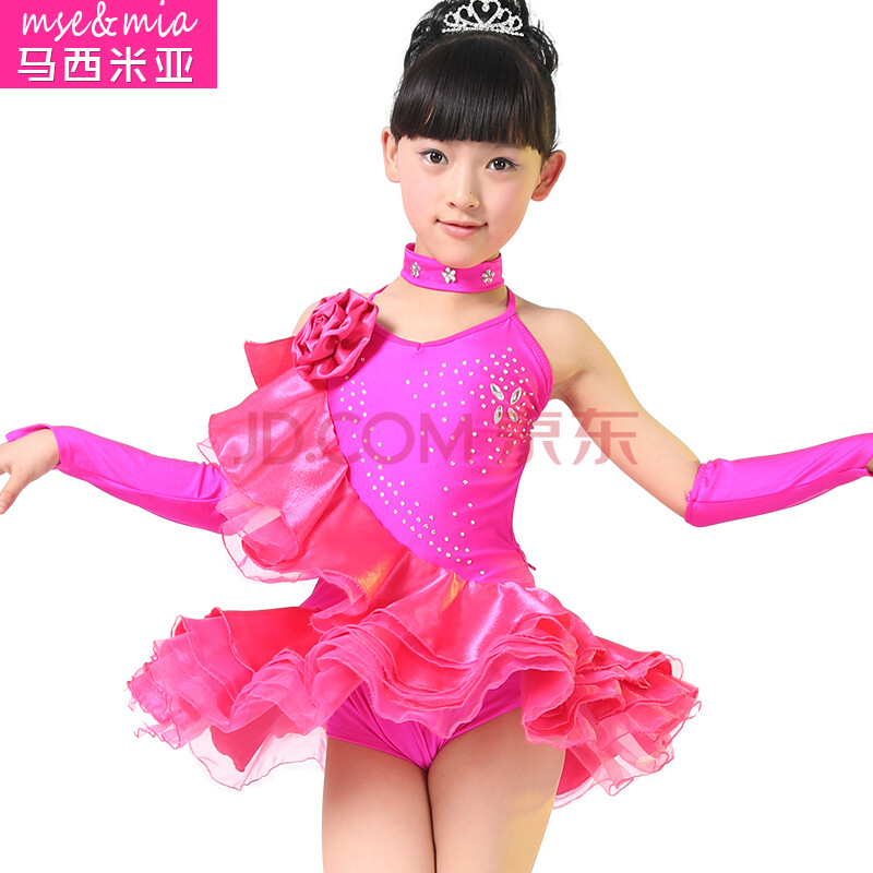 儿童拉丁舞服装女童新款六一节儿童演出服装图片