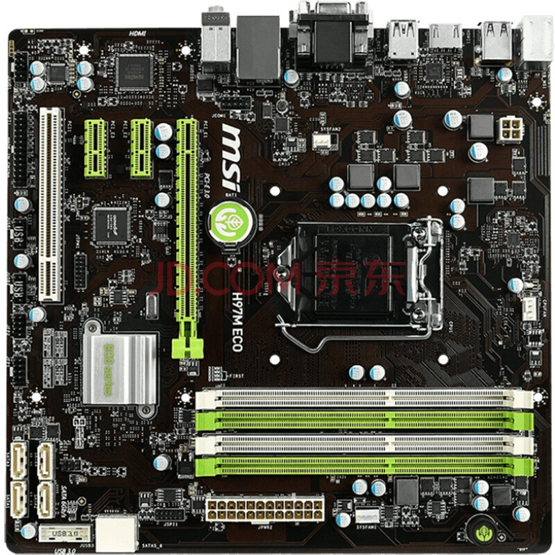 【微星h97m eco主板】微星(msi)h97m eco主板(intel h97 lga1150)