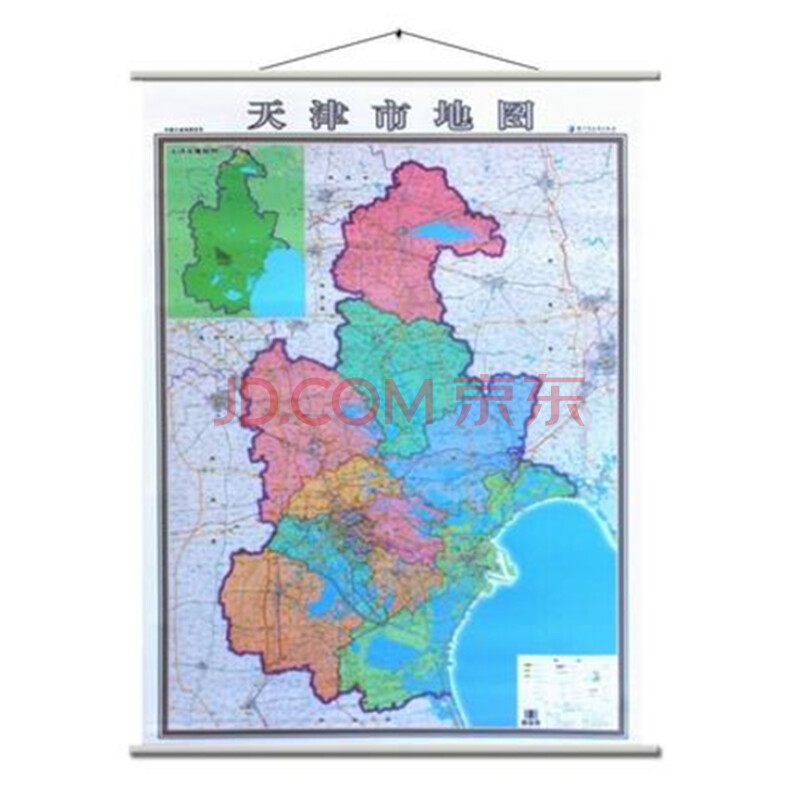 2017新版天津市地图挂图 天津市政区图 高清 1.图片