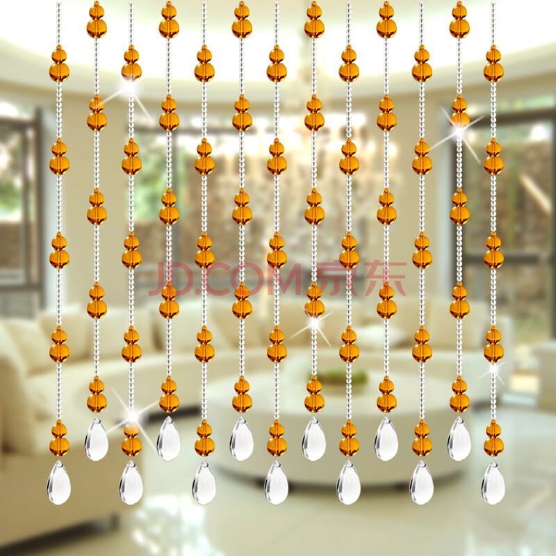 珠帘吊帘珠珠门帘葫芦水晶珠帘隔断帘客厅玄关挂帘卫生间阳台厨房门帘