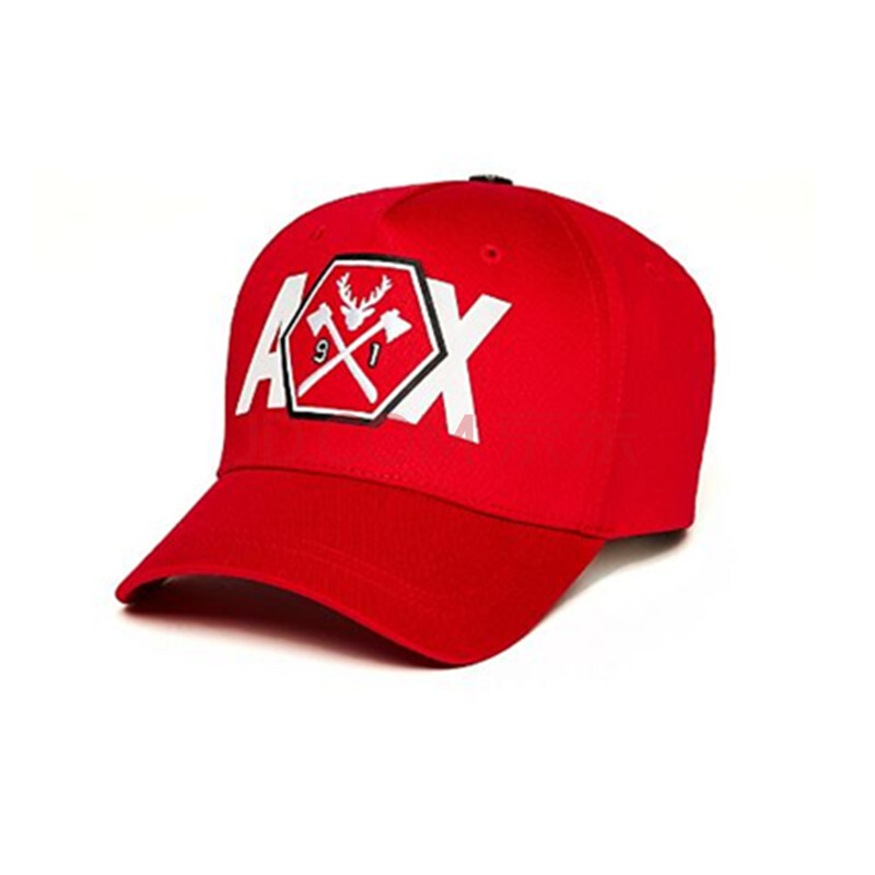 阿玛尼 ax armani exchange 男士时尚经典图形标志帽子 红色