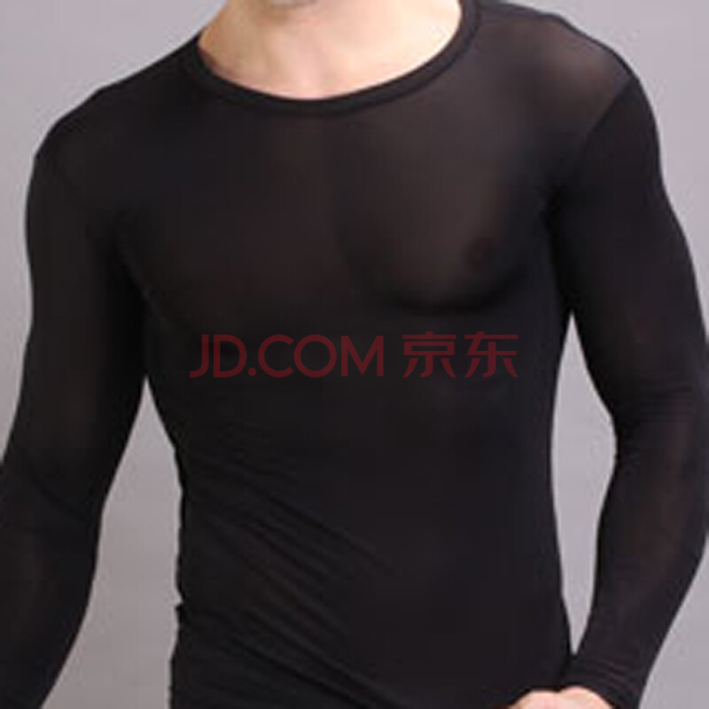 MANVIEW性感冰丝打底内衣套装 蓝色 XL图片-京东商城