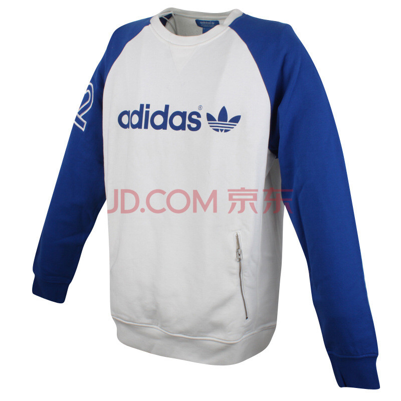 adidas 三叶草 男装 套头衫 hifashion g84554 白 l图片