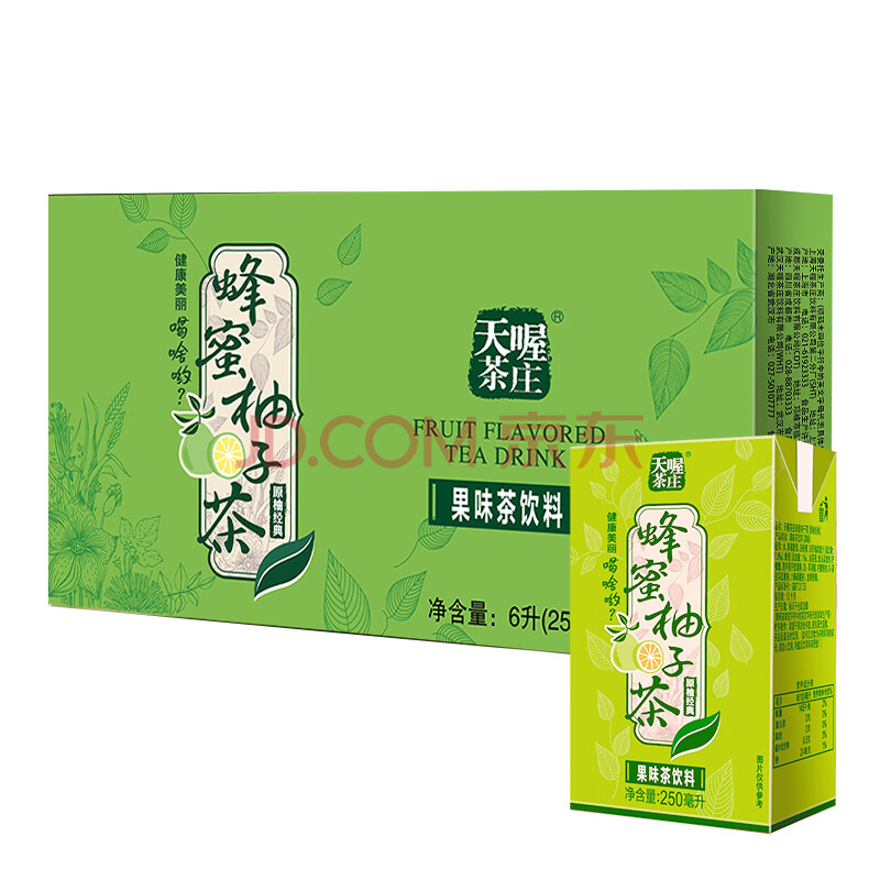 天喔茶庄 饮料 蜂蜜柚子茶250ml*24整箱装