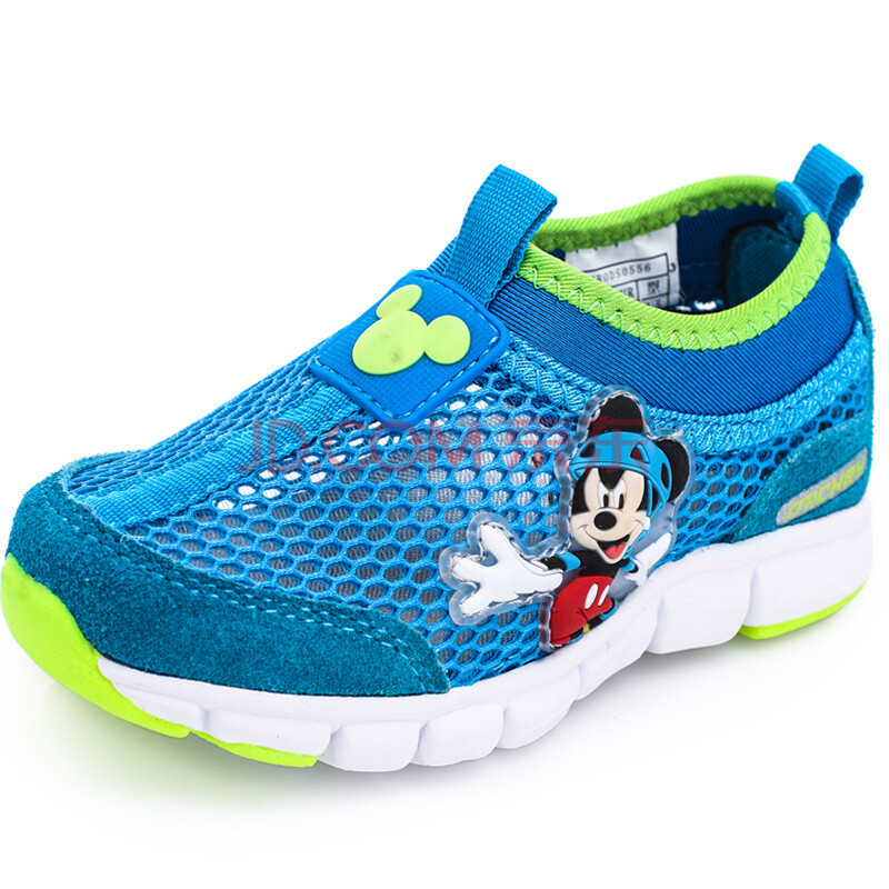 迪士尼(disney)男童运动鞋儿童鞋子网鞋透气 ds0556 蓝色26码/内长165
