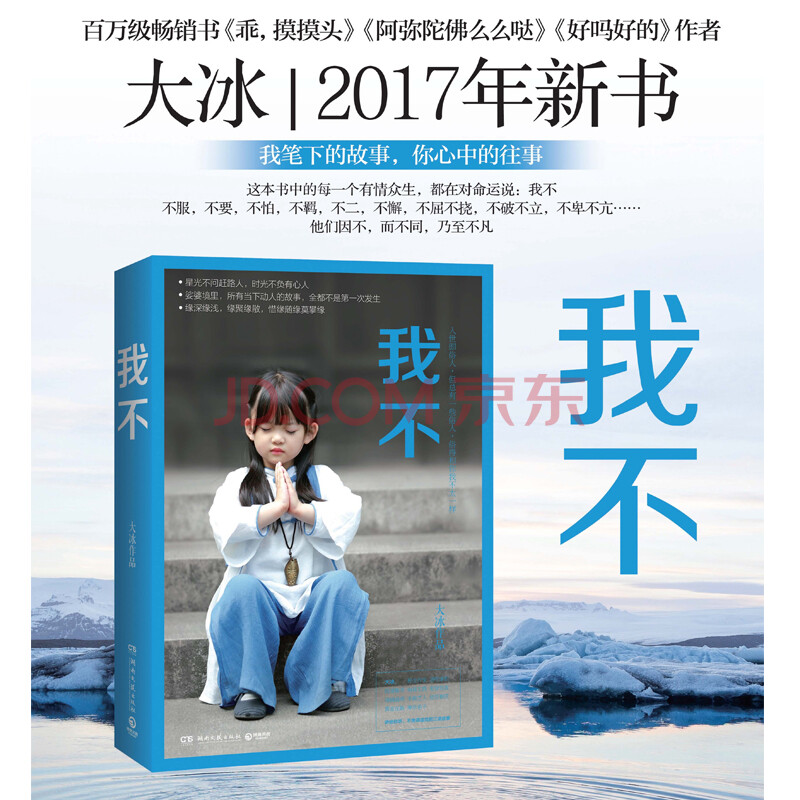 现货 大冰 2017年新书 我不 百万级畅销书作者大冰乖,摸摸头 阿弥陀佛