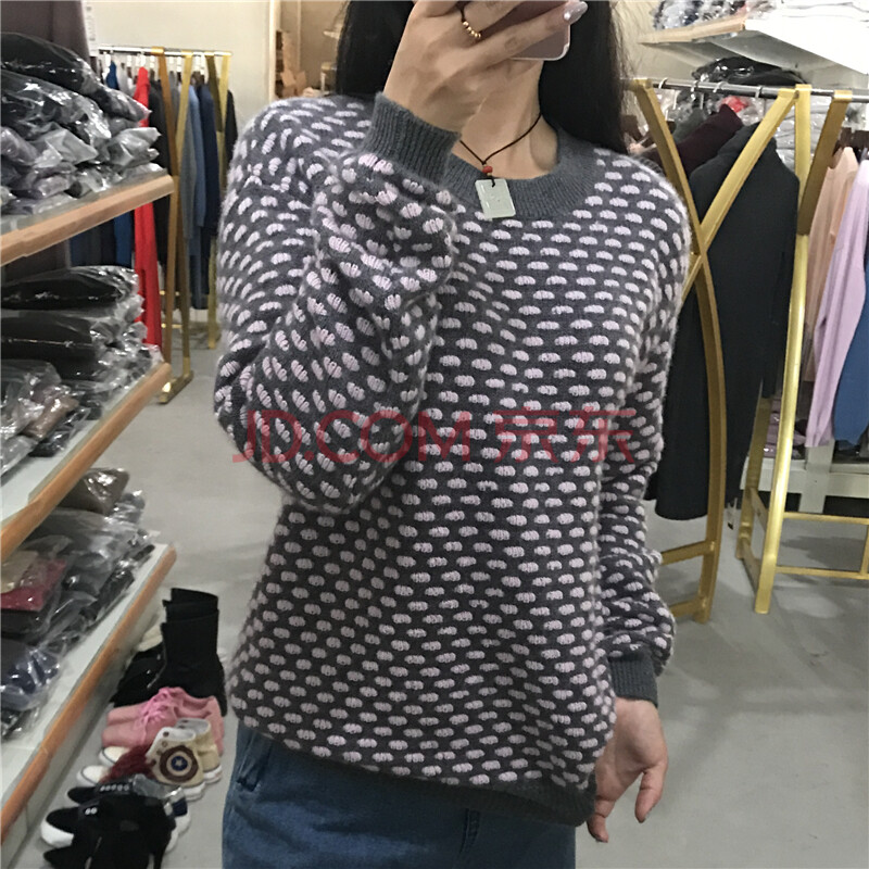ôÃÈÙɽÑòÈÞÉÀŮʿԲÁìÌ×ͷëÒÂÇﶬ¿îÐÝÏаٴîÕëÖ¯ÉÀ²¨µãÐÞÉíº«°æ´òµ×ëÉÀ B2B17-178 »ÒÉ« L