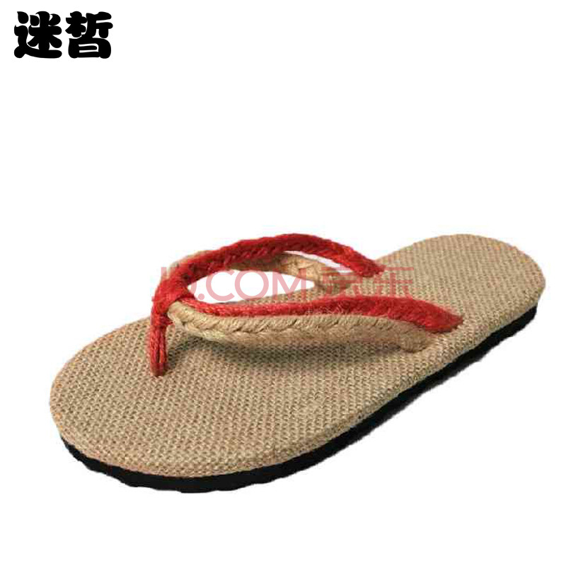 迷皙手工草编鞋麻底鞋亚麻编织人字沙滩拖鞋套趾男女款式情侣凉拖鞋 b_美美编织 迷皙手工草编鞋麻底鞋亚麻编织人字沙滩拖鞋套趾男女款式情侣凉拖鞋 b