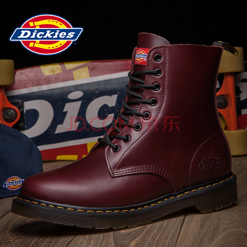 DickiesÄÐÑ¥»§ÍâÂí¶¡Ñ¥ÄÐ ¸´¹ÅÓ¢Â×ÕæÆ¤¹¤×°Ñ¥¸ßͲºñµ×ÄÐÅ®ÇéÂÂÑ¥×ÓÇﶬ¼¾ µÛ¿Í D¾Æºì(ÄÐ) 37