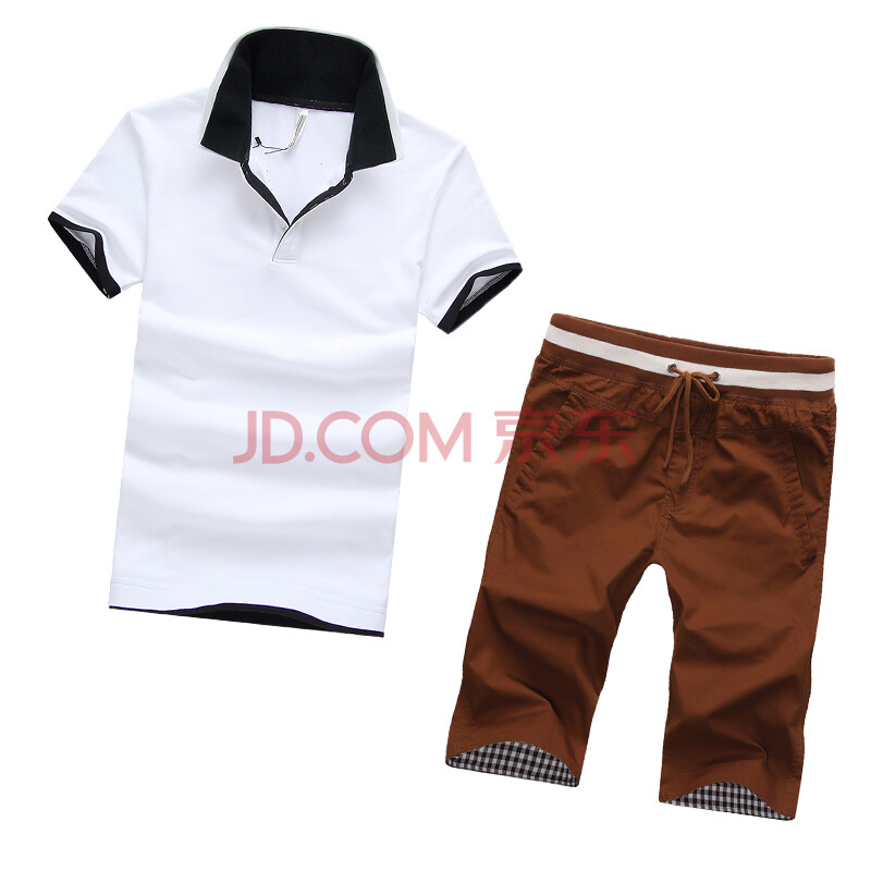 森巴客2014夏装<em>休闲</em>短袖<em>男装</em>polo衫 男款<em>短裤</em>