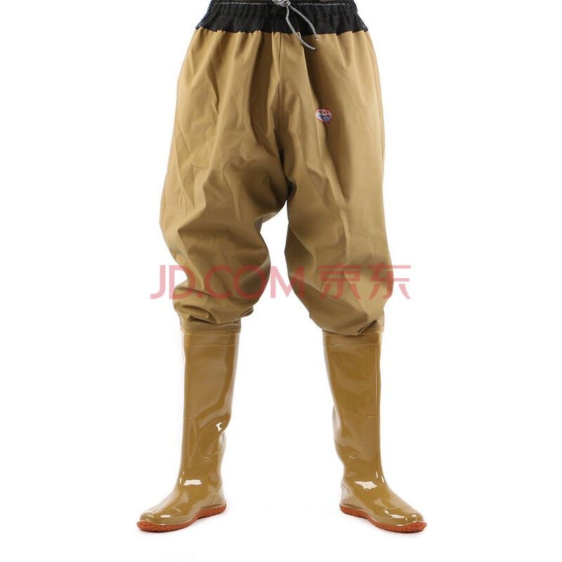Á¬¿ãÄÐÓêЬÆëÑü¸ßͲÓêÑ¥·ÀˮЬ²¶Óã²åÑíˮѥƤ²æ¿ãŮЬ·À¿ã »ÆÉ«ÍøÑü¿ã 43