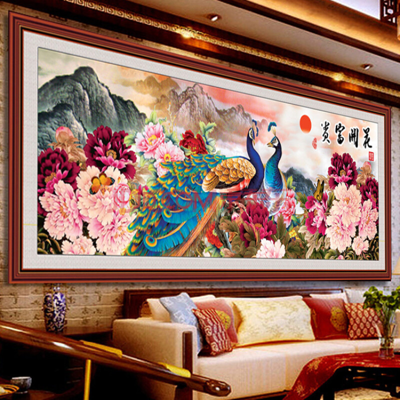 钻石画十字绣客厅新款钻石十字绣钻石绣贴画5d钻石画满钻砖石点钻石画