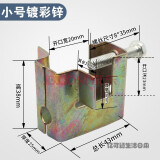 虎口夹方型老虎卡 角铁c型钢管卡槽钢铁卡子工字钢方形铁皮老虎夹 50