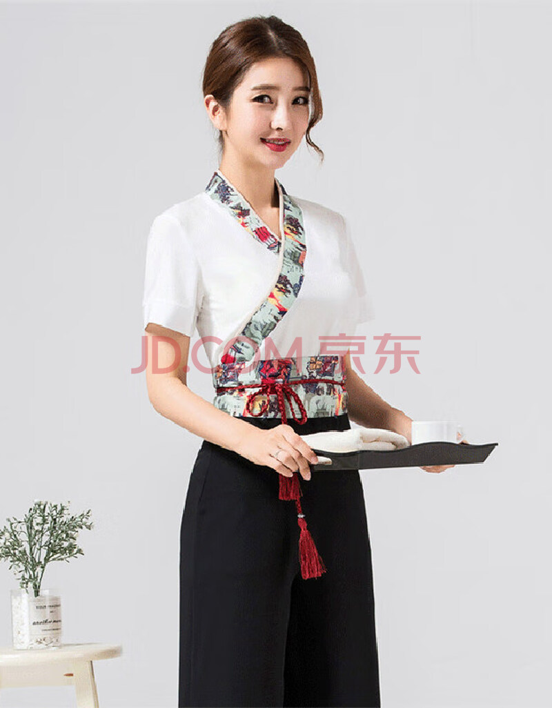 美容院高端工作服时尚气质足疗女技师衣服足浴套装美容师服装女养生馆