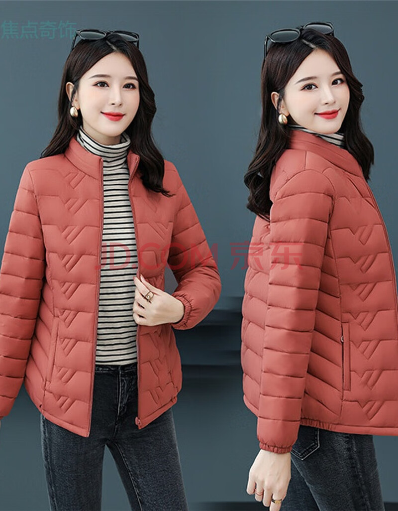 焦点奇饰2021新款反季小棉衣女短款薄棉服中年人妈妈冬装外套薄款棉袄