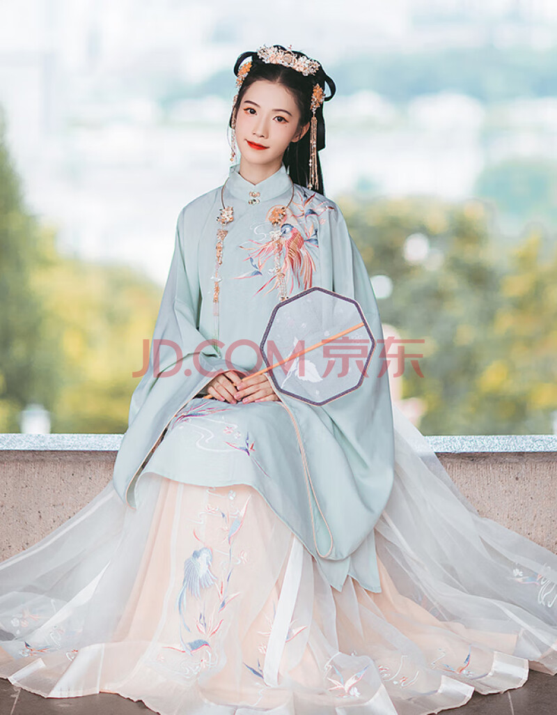 汉尚华莲心魄原创明制长衫绣花马面裙汉服女现货 仅马面裙一件-现货 m