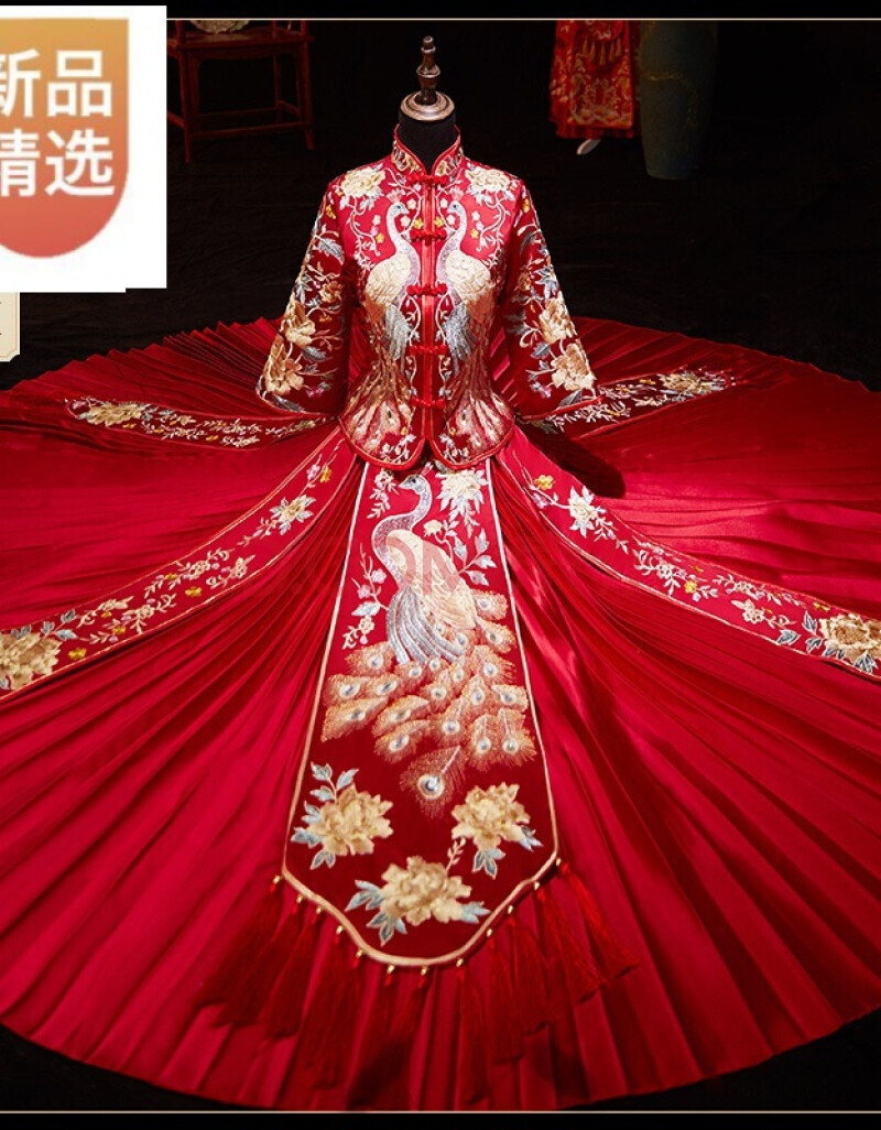 女装 婚纱 uvrcos [精品精选百搭品质尖货】秀禾服新娘红色婚服秀禾服