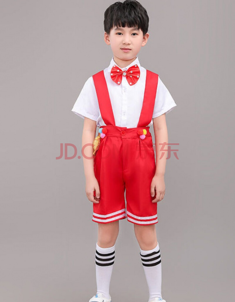 宾隶六一儿童节大合唱演出服闪亮的小红星幼儿舞蹈小学生表演服装wcx