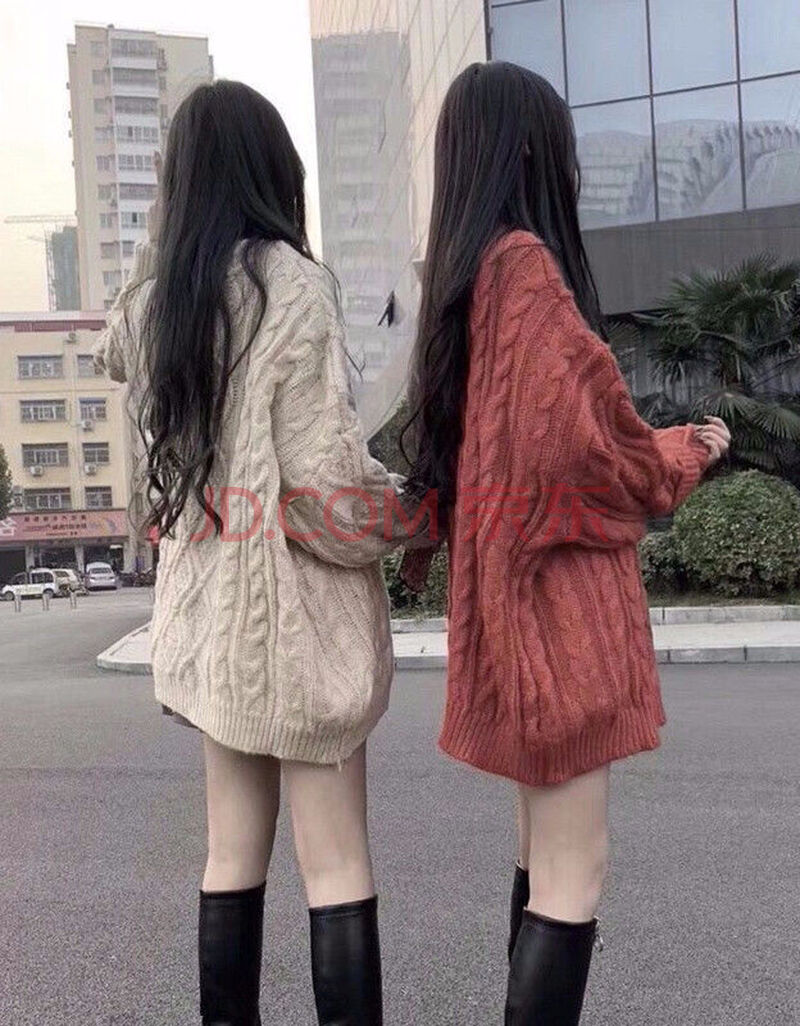 针织衫毛衣女装秋冬装 毛衣社会女衣服2021秋冬快手网红萝丽宽松复古