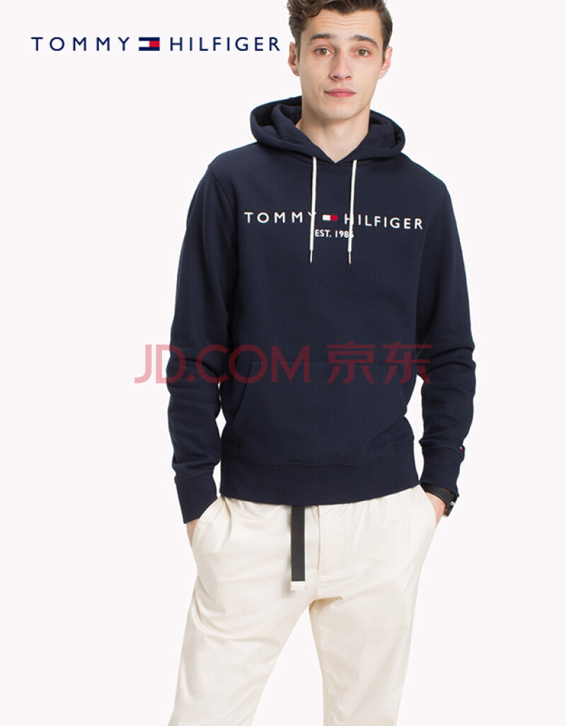 tommy hilfiger 男装套头卫衣-mw0mw07609of 藏青色416 xxl