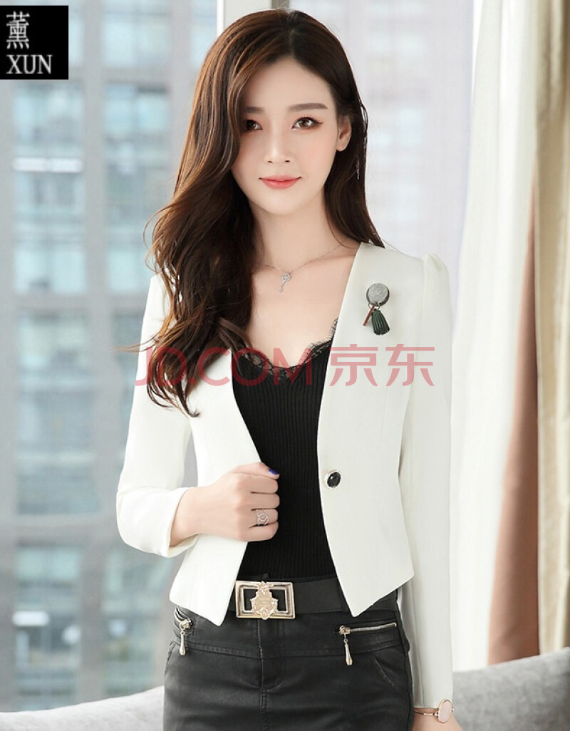 矮个子女生小西装女式女外套韩版超短款2019初秋新款收腰小香风外搭