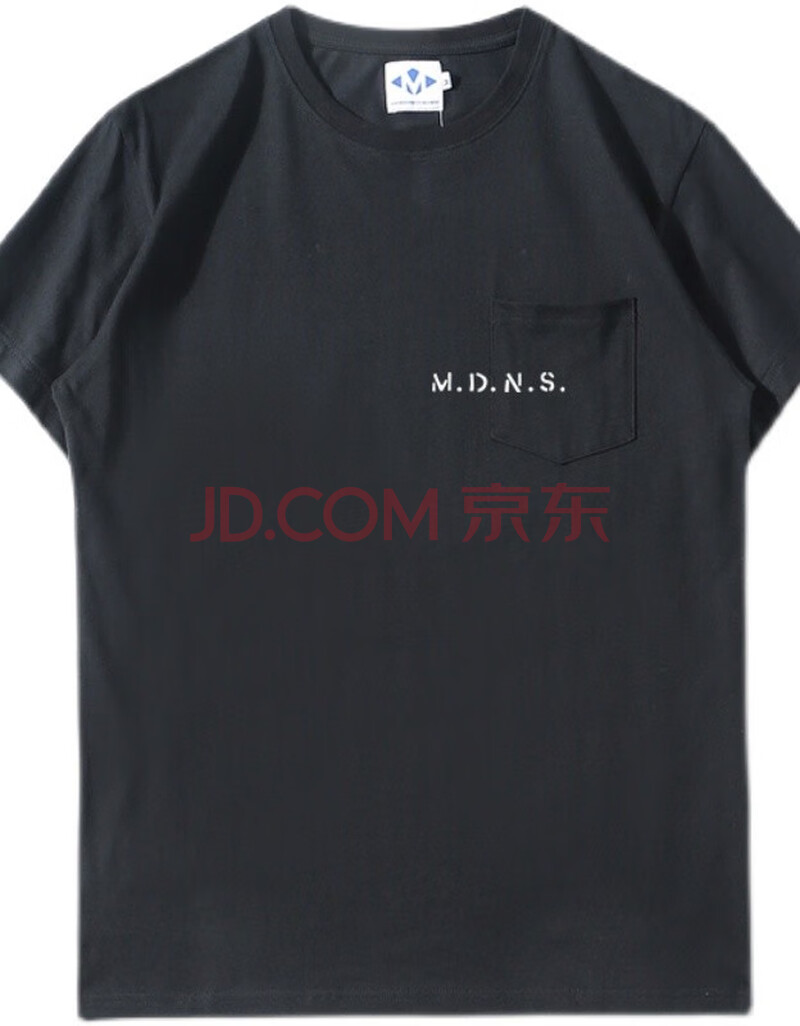 同款王信凯夏季潮牌短袖口袋印花字母宽松休闲大码半袖mk1240黑色xxl