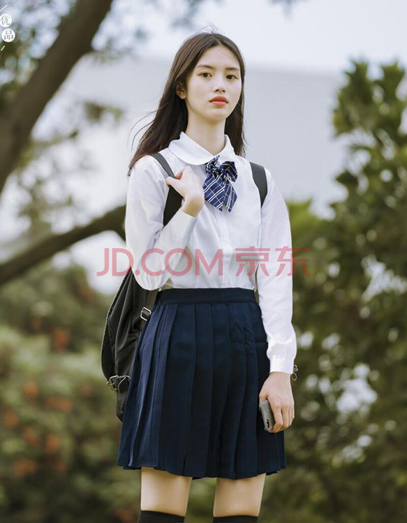 jk制服衬衫短裙半身套装裙夏季学院风日系女装学生韩版宽松校服 女生