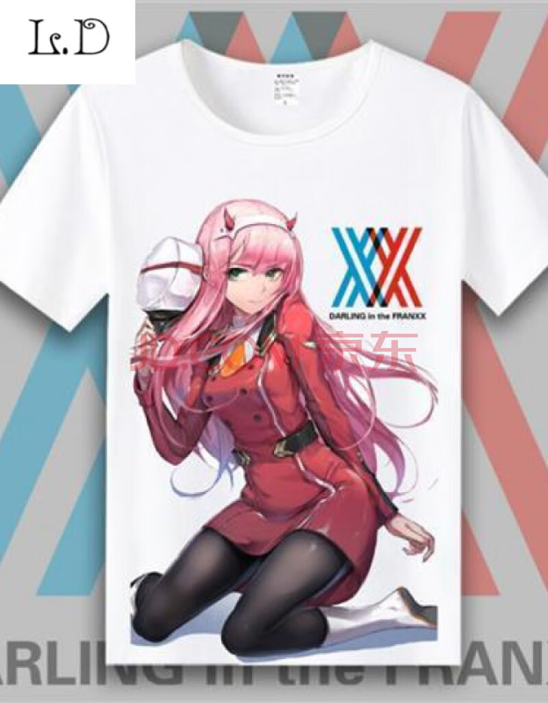 darling in the franxx设定短袖国家队02二次元动漫t恤周边衣服夏 玫