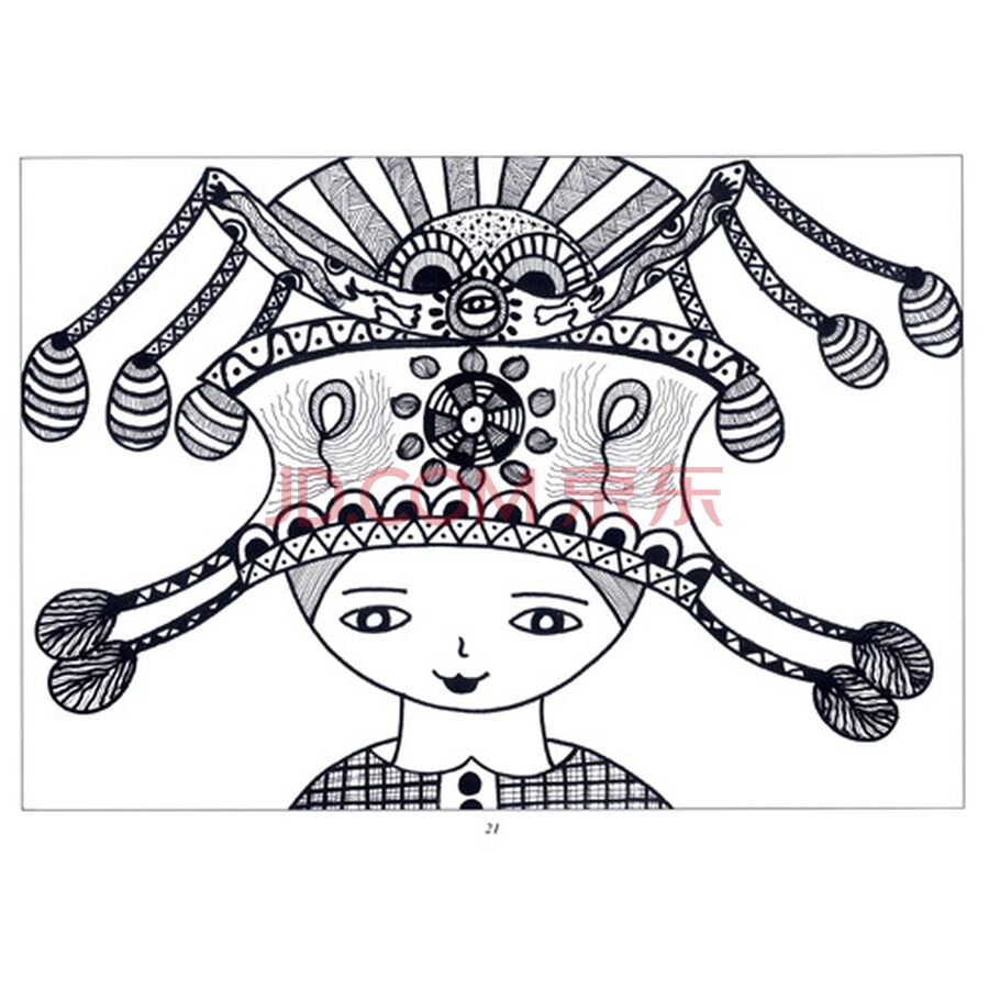 新编儿童绘画入门教程:少儿线描画(人物篇)