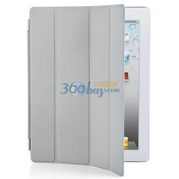 ESR iPad2 smart cover 保护套 支架/休眠/唤醒（银灰色）赠后盖保护壳 & 透明保护贴膜