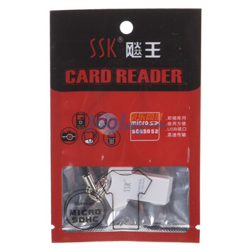 飚王（SSK）T恤型 TF卡 读卡器SCRS052（颜色随机）
