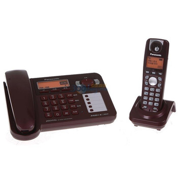 松下（Panasonic）KX-TG70CN-1 子母机 2.4GHz数字无绳电话机(石榴红)