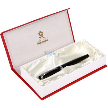 梦特娇优品25系列黒精漆白夹墨水笔M32501