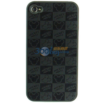 迪士尼（Disney） IPH4030409WD iPhone 4专用米奇金属贴片保护壳（赠iPhone 4磨砂型保护膜一张）