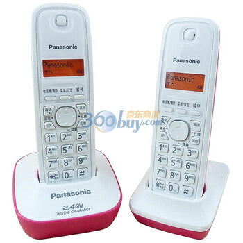 松下(Panasonic) KX-TG12CN-2 2.4G 数字无绳电话机（时尚粉）