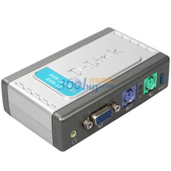 友讯（D-Link）DKVM-121 2端口PS/2接口带音频功能桌面型KVM切换器