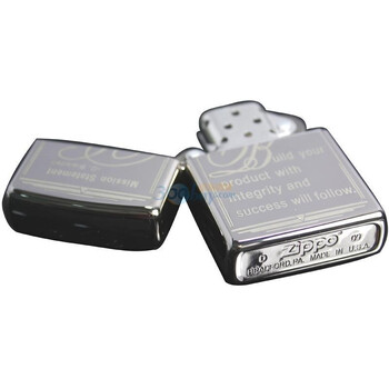 ZIPPO打火机黑冰书签20602