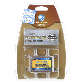 秋叶原有线电视一转三分配器（5-1000MHz带宽－130dBRFI）YF4035