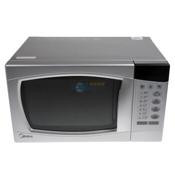 美的（Midea）EG720EAU 银色 20升 转盘 电脑版 微波炉(光波) 不锈钢内胆 烧烤功能