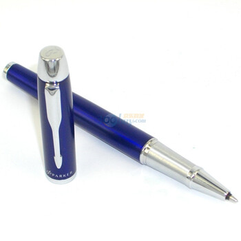 派克(parker)IM系列蓝色白夹签字笔