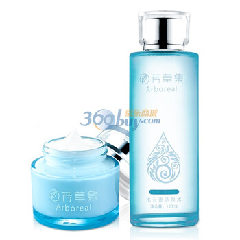 芳草集经典保湿套装（芳草集玫瑰水凝保湿霜 滋润50g+芳草集水元素活泉水120ml）